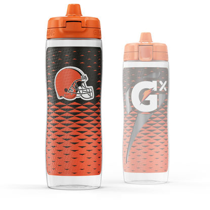Picture of Gatorade Gx NFL Non-Slip Squeeze Bottles, 30 fl oz, Gx Hydration System