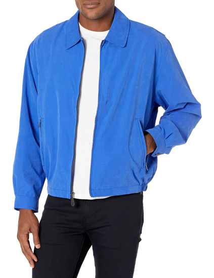 Picture of LONDON FOG Men's Auburn Zip-Front Golf Jacket (Regular & Big Sizes), Cobalt, 4X-Large Tall