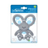 Picture of Dr. Brown's Flexees Gray Bunny, Soft 100% Silicone Baby Teether, BPA Free, 3m+