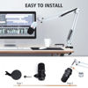 Picture of For HyperX SoloCast White Boom Arm - White Mic Arm Compatible with Hyper x SoloCast, Microphone Boom Arm with Pop Filter, Improve Sound Quality, White Mic Boom Arm for Hyperx SoloCast by SUNMON