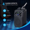 Picture of LEKATO Mini Electric Guitar Amp 5W, Portable Guitar Amp Bluetooth with Built-in 4 Effects, Clean Distortion Overdrive Reverb, Rechargeable Small Guitar Amp for Practice