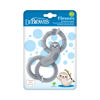 Picture of Dr. Brown's Flexees Gray Sloth, Soft 100% Silicone Baby Teether, BPA Free, 3m+