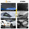 Picture of EcoNour Car Windshield Cover for Ice and Snow, Windshield Snow Cover with Side Mirrors Cover for Snow, Ice, UV Fits Most Cars, Trucks, Vans, SUVs, Black
