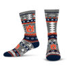 Picture of For Bare Feet NCAA Auburn Tigers Ugly Holiday Sweater Sock Marble Gray Large