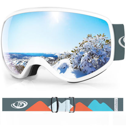 Picture of findway Kids Ski Goggles, Kids Snowboard Goggles for Boys Girls Toddler age 3-12