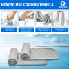 Picture of Sukeen 8 Pack Cooling Towel (40"x12"), Ice Towel Sets,Soft Breathable Chilly Towel,Microfiber Towel for Yoga,Sport,Running,Gym,Workout,Camping,Fitness,Workout