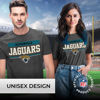 Picture of Team Fan Apparel NFL Adult Team Block Tagless T-Shirt - Cotton Blend - Charcoal - Perfect for Game Day - Comfort and Style (Jacksonville Jaguars - Charcoal, Adult X-Large)