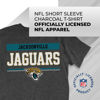 Picture of Team Fan Apparel NFL Adult Team Block Tagless T-Shirt - Cotton Blend - Charcoal - Perfect for Game Day - Comfort and Style (Jacksonville Jaguars - Charcoal, Adult X-Large)
