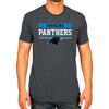 Picture of Team Fan Apparel NFL Adult Team Block Tagless T-Shirt - Cotton Blend - Charcoal - Perfect for Game Day - Comfort and Style (Carolina Panthers - Charcoal, Adult XX-Large)