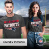 Picture of Team Fan Apparel NFL Adult Team Block Tagless T-Shirt - Cotton Blend - Charcoal - Perfect for Game Day - Comfort and Style (New England Patriots - Charcoal, Adult Small)
