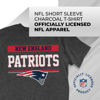 Picture of Team Fan Apparel NFL Adult Team Block Tagless T-Shirt - Cotton Blend - Charcoal - Perfect for Game Day - Comfort and Style (New England Patriots - Charcoal, Adult Small)