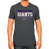 Picture of Team Fan Apparel NFL Adult Team Block Tagless T-Shirt - Cotton Blend - Charcoal - Perfect for Game Day - Comfort and Style (New York Giants - Charcoal, Adult Small)