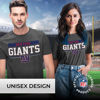 Picture of Team Fan Apparel NFL Adult Team Block Tagless T-Shirt - Cotton Blend - Charcoal - Perfect for Game Day - Comfort and Style (New York Giants - Charcoal, Adult Small)