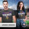 Picture of Team Fan Apparel NFL Adult Team Block Tagless T-Shirt - Cotton Blend - Charcoal - Perfect for Game Day - Comfort and Style (Minnesota Vikings - Charcoal, Adult X-Large)
