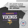 Picture of Team Fan Apparel NFL Adult Team Block Tagless T-Shirt - Cotton Blend - Charcoal - Perfect for Game Day - Comfort and Style (Minnesota Vikings - Charcoal, Adult X-Large)