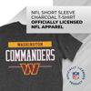 Picture of Team Fan Apparel NFL Adult Team Block Tagless T-Shirt - Cotton Blend - Charcoal - Perfect for Game Day - Comfort and Style (Washington Commanders - Charcoal, Adult X-Large)
