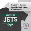 Picture of Team Fan Apparel NFL Adult Team Block Tagless T-Shirt - Cotton Blend - Charcoal - Perfect for Game Day - Comfort and Style (New York Jets - Charcoal, Adult X-Large)