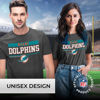 Picture of Team Fan Apparel NFL Adult Team Block Tagless T-Shirt - Cotton Blend - Charcoal - Perfect for Game Day - Comfort and Style (Miami Dolphins - Charcoal, Adult Small)