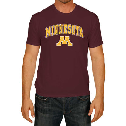 Picture of Minnesota Golden Gophers Adult Arch & Logo Soft Style Gameday T-Shirt - Maroon, Medium