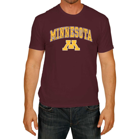 Picture of Minnesota Golden Gophers Adult Arch & Logo Soft Style Gameday T-Shirt - Maroon, Medium