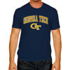Picture of Georgia Tech Yellowjackets Adult Arch & Logo Soft Style Gameday T-Shirt - Navy, Large