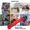 Picture of Hi Kiss Check Cord Large,Medium Small Dogs/Puppy Obedience Recall Training Agility Lead - 15ft 20ft 30ft 50ft Training Leash(Red 50ft-Diam 1/2"-1 Hook)