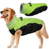 Picture of LeLePet Warm Fleece Dog Jacket, XX-Large, Lime, Adjustable, Reflective, Water-Resistant, Windproof, Turtle Neck, for Small Medium Large Dogs