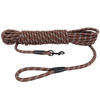 Picture of Hi Kiss Check Cord Large,Medium Small Dogs/Puppy Obedience Recall Training Agility Lead - 15ft 20ft 30ft 50ft Training Leash(Brown 30ft-Diam 1/2"-1 Hook)