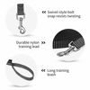Picture of Hi Kiss Dog/Puppy Obedience Recall Training Agility Lead - 15ft 20ft 30ft 50ft 100ft Training Leash - Great for Training, Play, Camping, or Backyard(20ft,Black_White)