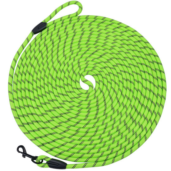 Picture of Hi Kiss Check Cord Large,Medium Small Dogs/Puppy Obedience Recall Training Agility Lead - 15ft 20ft 30ft 50ft Training Leash(Green 50ft-Diam 1/3"-1 Hook)