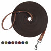 Picture of Hi Kiss Dog/Puppy Obedience Recall Training Agility Lead - 15ft 20ft 30ft 50ft 100ft Training Leash - Great for Training, Play, Camping, or Backyard(15ft,Black_Orange)
