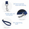 Picture of Hi Kiss Dog/Puppy Obedience Recall Training Agility Lead - 15ft 20ft 30ft 50ft 100ft Training Leash - Great for Training, Play, Camping, or Backyard(20ft,Black_Blue)