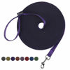 Picture of Hi Kiss Dog/Puppy Obedience Recall Training Agility Lead - 15ft 20ft 30ft 50ft 100ft Training Leash - Great for Training, Play, Camping, or Backyard(30ft,Black_Purple)