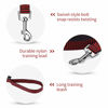 Picture of Hi Kiss Dog/Puppy Obedience Recall Training Agility Lead - 15ft 20ft 30ft 50ft 100ft Training Leash - Great for Training, Play, Camping, or Backyard(50ft,Black_red)