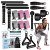 Picture of Pilates Bar Kit with Resistance Bands, Multifunctional Metal Exercise Bar with Heavy-Duty Metal Adjustment Buckle, Portable Home Gym Pilates Resistance Bar Kit for Heavy Weight Training Men&Women