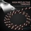 Picture of Hi Kiss Check Cord Large,Medium Small Dogs/Puppy Obedience Recall Training Agility Lead - 15ft 20ft 30ft 50ft Training Leash(Brown 30ft-Diam 1/3"-1 Hook)