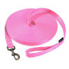 Picture of HIKISS Long Dog Leash Obedience Recall Training Agility Lead with Thickening Material for Large Dog - 15ft 20ft 30ft 50ft 100ft Training Leash(Pink 100ft)
