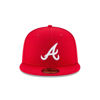 Picture of New Era Atlanta Braves MLB Basic 59Fifty Hat, Adult, Red/White, 7 3/4