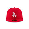 Picture of New Era x MLB Men's Los Angeles Dodgers Basic 56Fifty Fitted Hat Scarlet Red 7 1/8