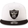 Picture of New Era NFL 9FIFTY 2-Tone Adjustable Snapback Hat Cap One Size Fits All (as1, Alpha, one_Size, Las Vegas Raiders White/Black)