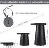 Picture of Fishboy Upgraded Collapsible Stool, 400lbs Max Weight, Lightweight But Sturdy, Portable Retractable Folding Telescoping Foldable Camping Stool for Adults Outdoor Fishing Hiking Gardening Travel BBQ