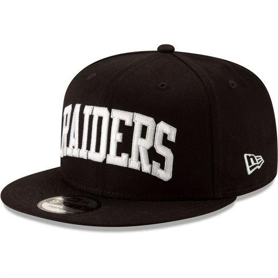 Picture of New Era NFL 9FIFTY Adjustable Snapback Hat Cap One Size Fits All (Las Vegas Raiders Arch Logo)
