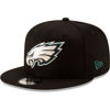 Picture of New Era NFL 9FIFTY Adjustable Snapback Hat Cap One Size Fits All (Philadelphia Eagles - Black)