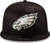 Picture of New Era NFL 9FIFTY Adjustable Snapback Hat Cap One Size Fits All (Philadelphia Eagles - Black)