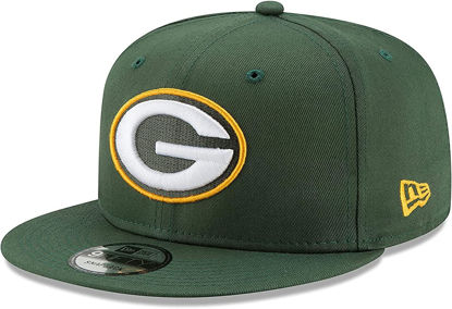Picture of New Era NFL 9FIFTY Adjustable mens Snapback Hat Cap One Size Fits All (Green Bay Packers)