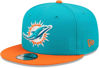 Picture of New Era NFL 9FIFTY 2-Tone Adjustable Snapback Hat Cap One Size Fits All (Miami Dolphins)