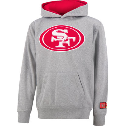Picture of Ultra Game Youth Extra Soft Poly Dry Fleece Pullover, Heather Gray, 14/16