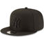 Picture of New Era MLB 9FIFTY Black Black Adjustable Snapback Hat Cap One Size Fits All (New York Yankees)