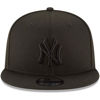 Picture of New Era MLB 9FIFTY Black Black Adjustable Snapback Hat Cap One Size Fits All (New York Yankees)