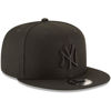 Picture of New Era MLB 9FIFTY Black Black Adjustable Snapback Hat Cap One Size Fits All (New York Yankees)